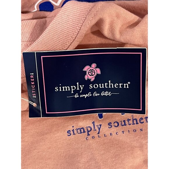 Simply Southern Collection Long Sleeve "Better‎ Days Ahead" T-Shirt Pink, Small - Picture 5 of 8